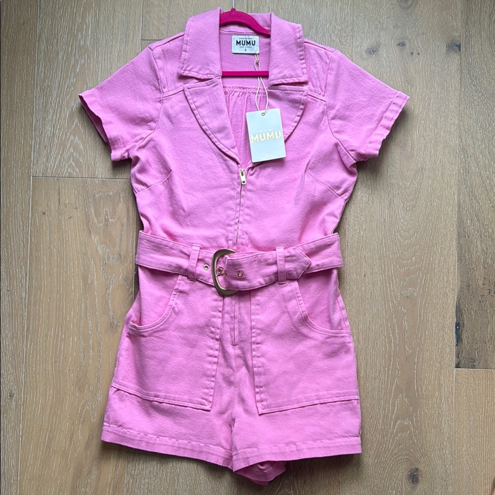 Show Me Your MuMu Pink Romper Effortlessly Stylish - Picture 4 of 6
